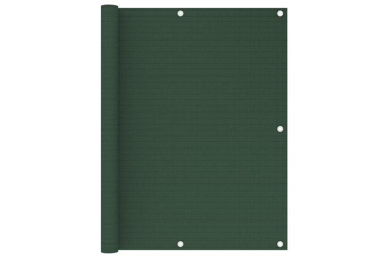 Balkongskjerm mørkegrønn 120x500 cm HDPE - Grønn - Hagemøbler - Balkong - Sikkerhet & vindbeskyttelse balkong - Balkongbeskyttelse