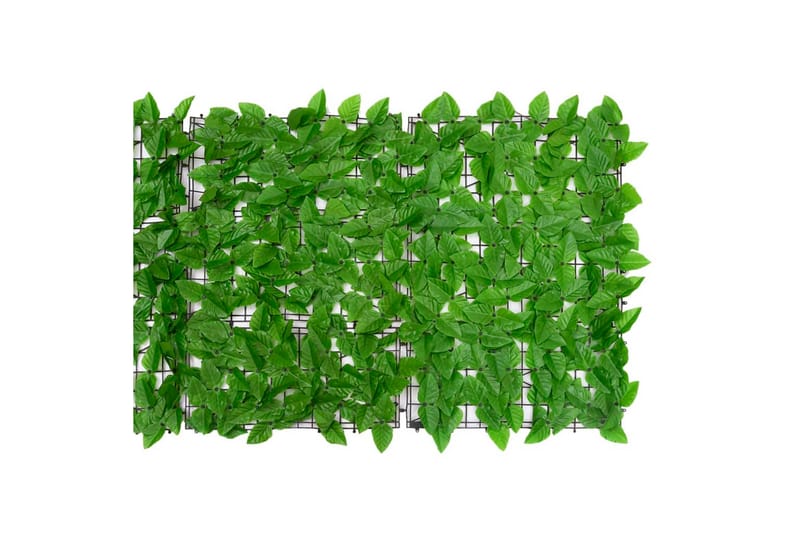 Balkongskjerm med grønne blader 500x75 cm - grønn - Hagemøbler - Balkong - Sikkerhet & vindbeskyttelse balkong - Balkongbeskyttelse