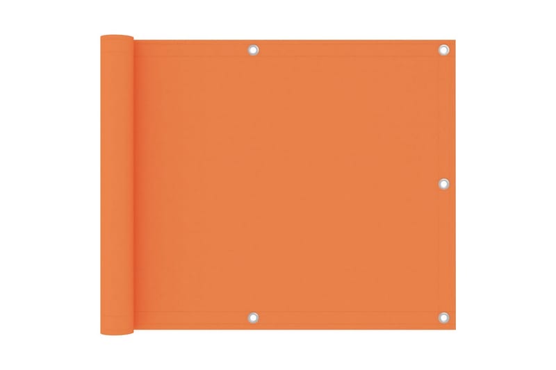 Balkongskjerm oransje 75x400 cm oxfordstoff - Oransj - Hagemøbler - Balkong - Sikkerhet & vindbeskyttelse balkong - Balkongbeskyttelse
