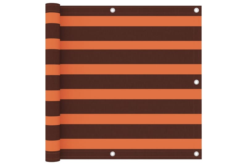 Balkongskjerm oransje og brun 90x300 cm oxfordstoff - Flerfarget - Hagemøbler - Balkong - Sikkerhet & vindbeskyttelse balkong - Balkongbeskyttelse