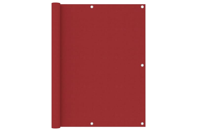 Balkongskjerm rød 120x600 cm oxfordstoff - Rød - Hagemøbler - Balkong - Sikkerhet & vindbeskyttelse balkong - Balkongbeskyttelse