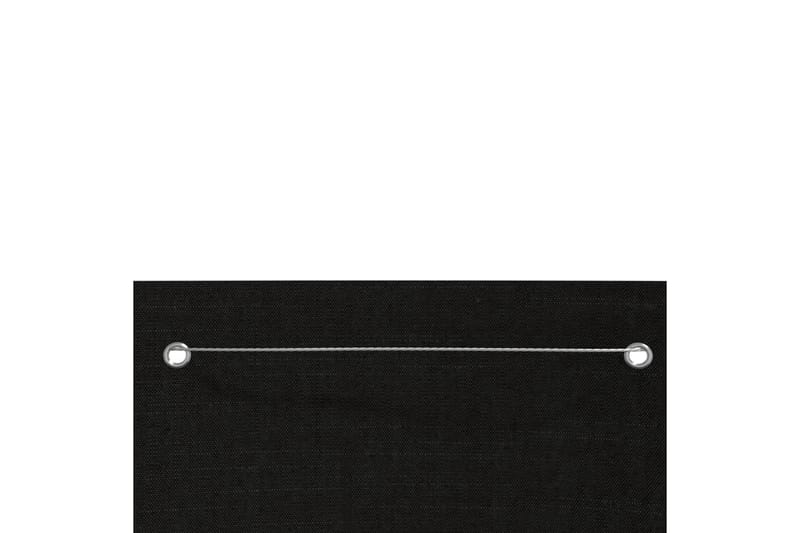 Balkongskjerm svart 160x240 cm oxfordstoff - Svart - Hagemøbler - Balkong - Sikkerhet & vindbeskyttelse balkong - Balkongbeskyttelse