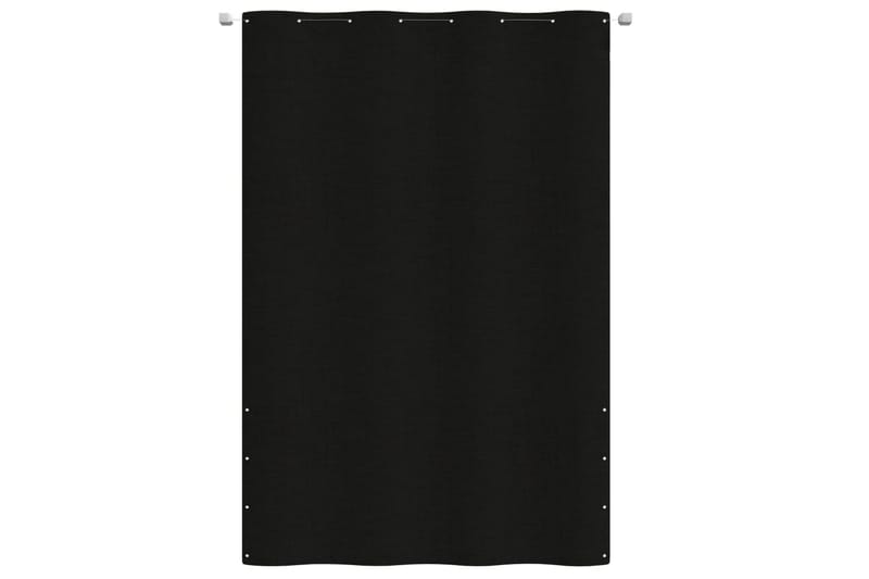 Balkongskjerm svart 160x240 cm oxfordstoff - Svart - Hagemøbler - Balkong - Sikkerhet & vindbeskyttelse balkong - Balkongbeskyttelse