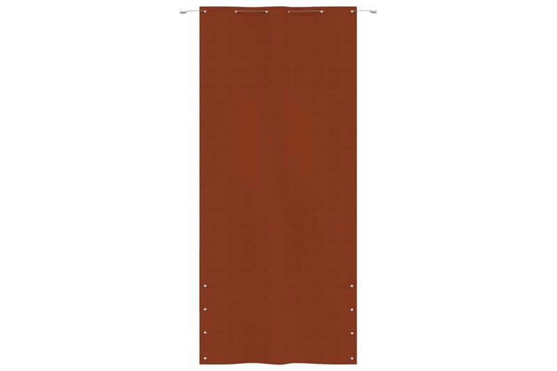 Balkongskjerm terrakotta 120x240 cm oxfordstoff - Brun - Hagemøbler - Balkong - Sikkerhet & vindbeskyttelse balkong - Balkongbeskyttelse