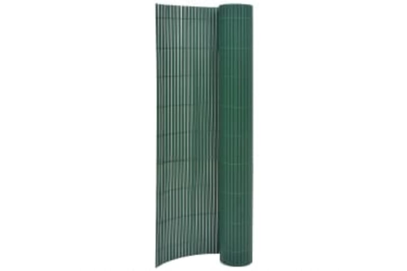 Dobbelsidet hagegjerde 90x400 cm grønn - grønn - Hagemøbler - Balkong - Sikkerhet & vindbeskyttelse balkong - Balkongbeskyttelse