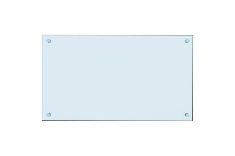 Kjøkkenplate hvit 70x40 cm herdet glass - Hvit - Hagemøbler - Balkong - Sikkerhet & vindbeskyttelse balkong - Balkongbeskyttelse