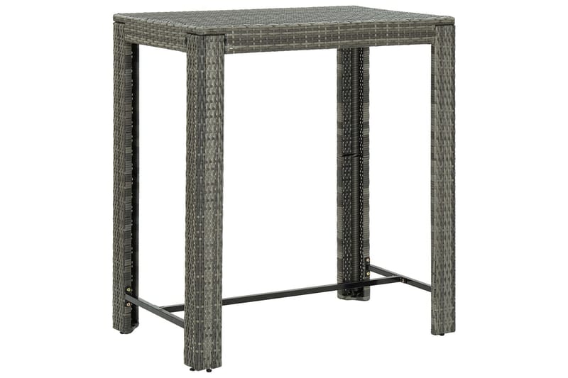 Utendørs barbord grå 100x60,5x110,5 cm polyrotting - Grå - Hagemøbler - Hagebord - Barbord