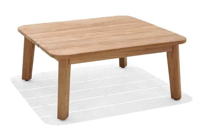 Bahamas Sofabord 100 cm - Tre / Natur - Hagemøbler - Hagebord - Cafebord