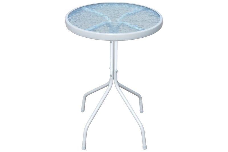 Bistrobord grå 50x71 cm stål - Glass/Grå - Hagemøbler - Hagebord - Cafebord
