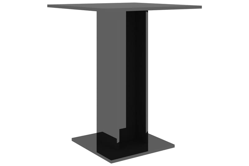Bistrobord høyglans svart 60x60x75 cm sponplate - Svart - Hagemøbler - Hagebord - Cafébord
