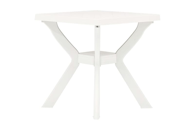 Bistrobord hvit 70x70x72 cm plast - Møbler - Bord - Avlastningsbord - Brettbord og småbord