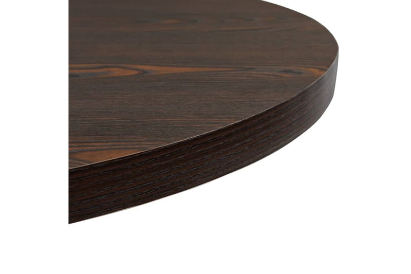 Bistrobord MDF og stål rund 80x75 cm mørk aske - Mørkebrun - Hagemøbler - Hagebord - Cafebord