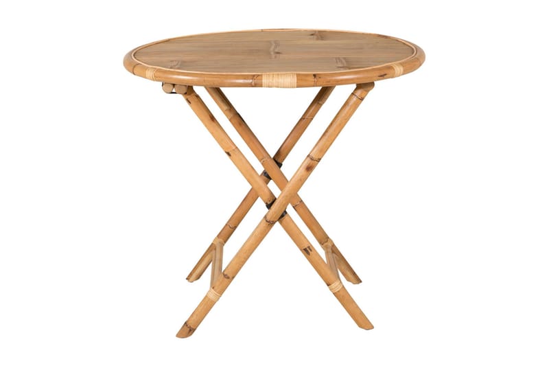 Cane Cafébord Rund 80 cm Brun - Venture Home - Hagemøbler - Hagebord - Cafebord