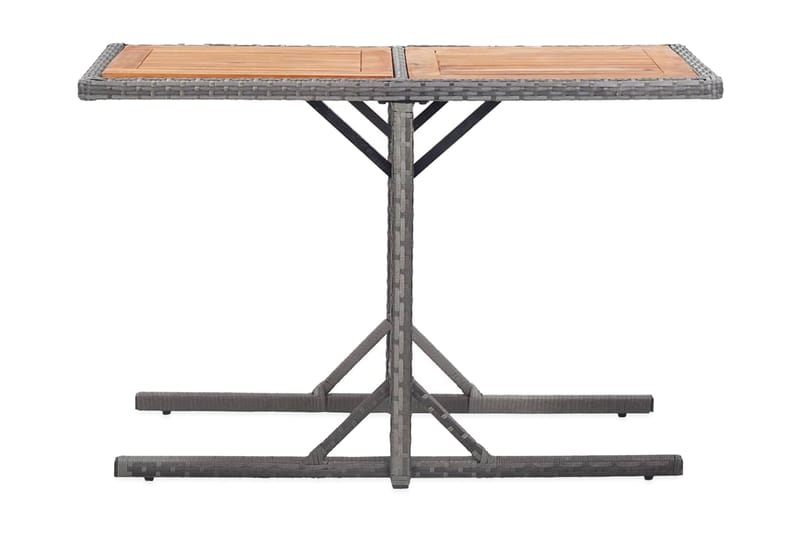 Hagebord antrasitt polyrotting og heltre akasie - Hagemøbler - Hagebord - Cafébord