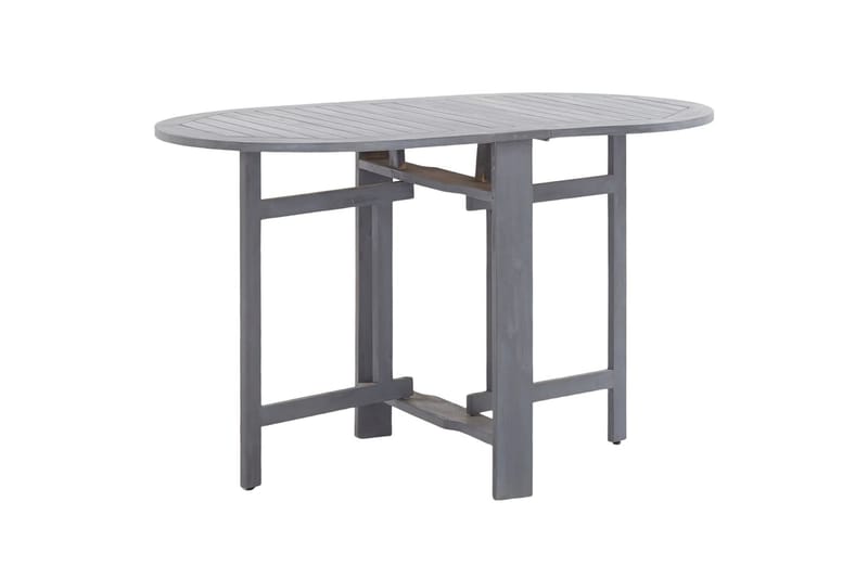 Hagebord grå 120x70x74 cm heltre akasie - Hagemøbler - Hagebord - Cafébord