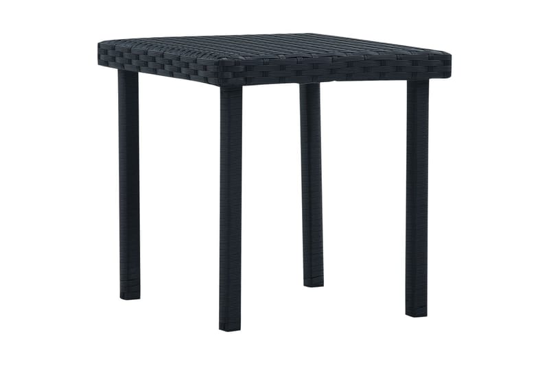 Hagebord svart 40x40x40 cm polyrotting - Hagemøbler - Hagebord - Cafebord