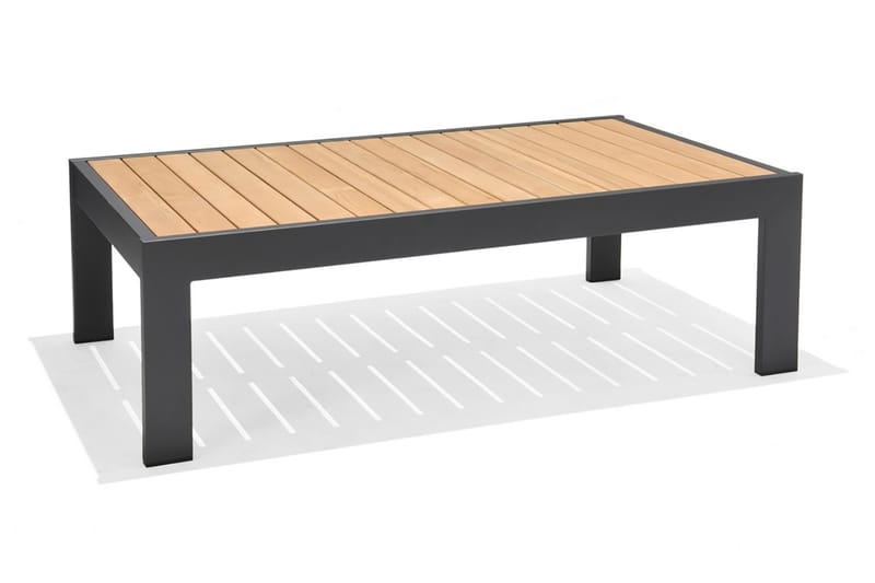 Palau Cafébord 143 cm - Tre/Grå - Hagemøbler - Hagebord - Cafebord