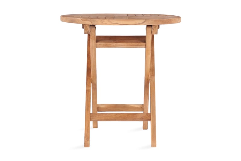 Sammenleggbart hagebord 45 cm heltre teak - Brun - Hagemøbler - Hagebord - Cafebord