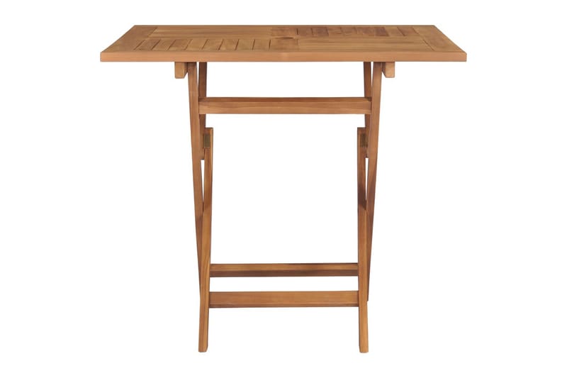 Sammenleggbart hagebord 85x85x76 cm heltre teak - Brun - Hagemøbler - Hagebord - Cafébord