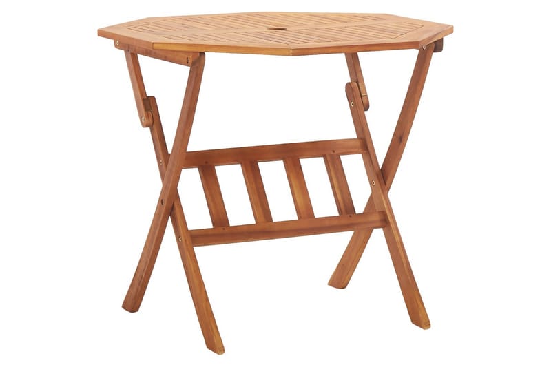 Sammenleggbart hagebord 90x75 cm heltre akasie - Hagemøbler - Hagebord - Cafébord