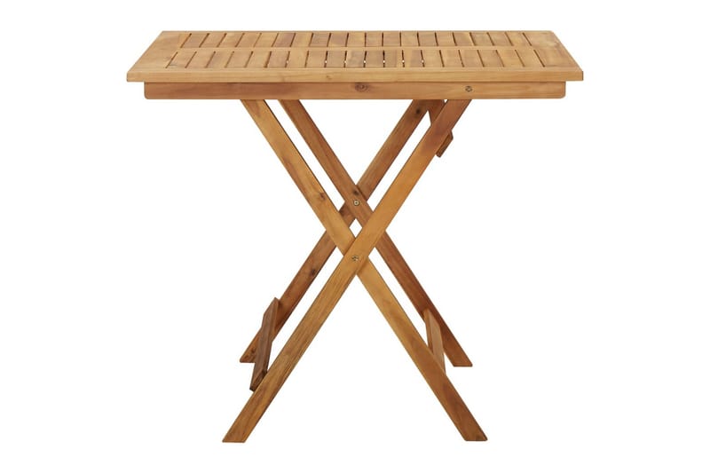 Sammenleggbart hagebord 90x90x75 cm heltre akasie - Brun - Hagemøbler - Hagebord - Cafebord