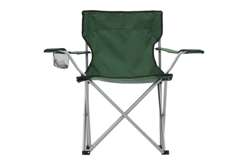 Campingmøbelsett 3 deler grønn - Hagemøbler - Hagebord - Campingbord