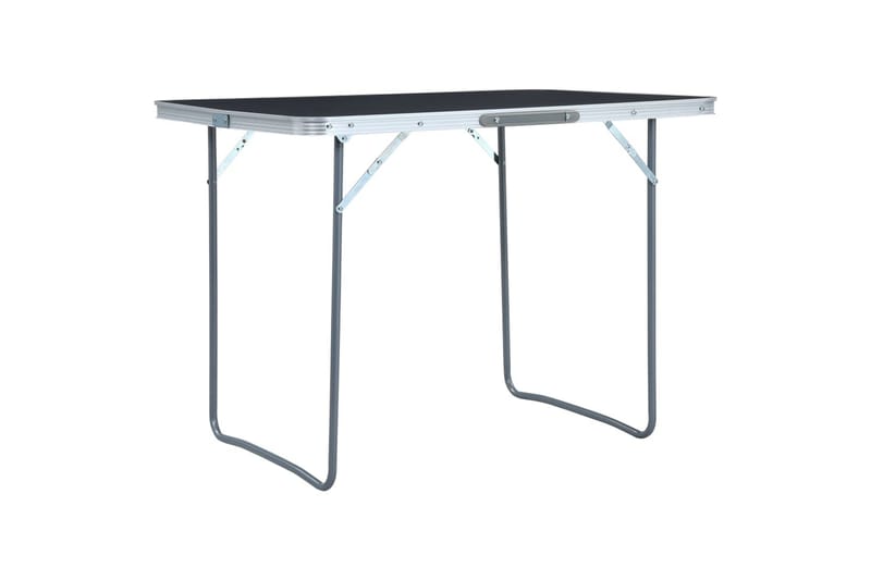 Sammenleggbart campingbord grå aluminium 120x60 cm - Hagemøbler - Hagebord - Campingbord
