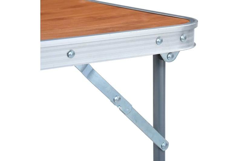 Sammenleggbart campingbord med metallramme 80x60 cm - Hagemøbler - Hagebord - Campingbord