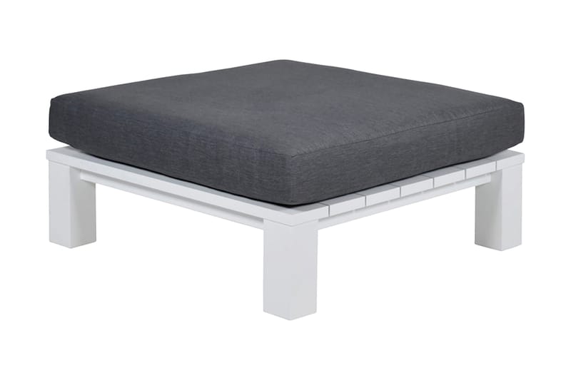 Cube Sofabord 100 cm Hvit/Svart - Garden Impressions - Hagemøbler - Hagebord - Loungebord & Sofabord utendørs