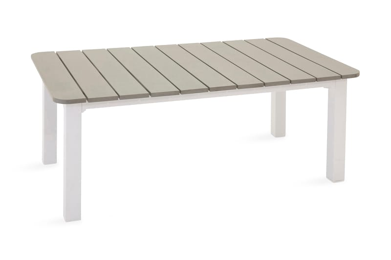 Mulilo Sofabord 110x62 Aintwood/Hvit - Hagemøbler - Hagebord - Spisebord