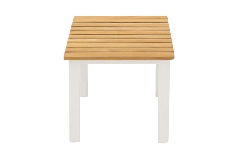 Karibib Sidebord 40 cm Hvit/Teak - Venture Home - Hagemøbler - Balkong - Balkongmøbler - Balkongbord