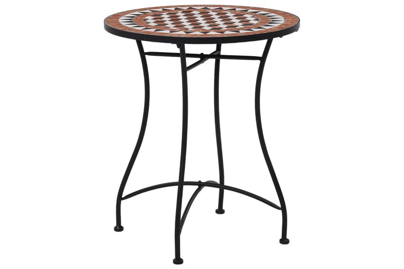 Mosaikkbistrobord brun 60 cm keramikk - Brun - Hagemøbler - Balkong - Balkongmøbler - Balkongbord