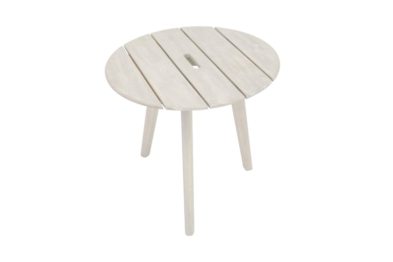 Rives Sidebord Rundt Ø50 cm White Wash Acacia - Venture Home - Hagemøbler - Balkong - Balkongmøbler - Balkongbord