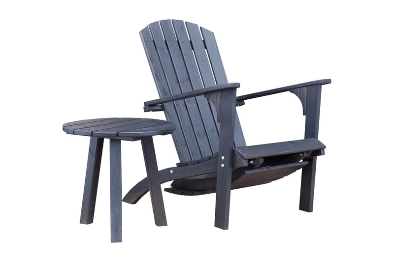 Rolston Avlastningsbord - Mørkebrun - Hagemøbler - Balkong - Balkongmøbler - Balkongbord