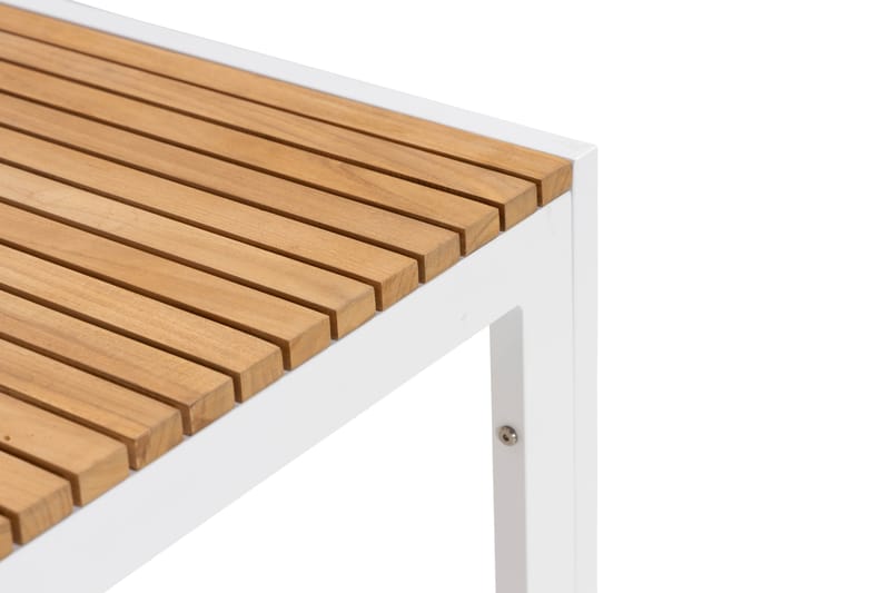 Barkar Spisebord 200 cm - Teak/Hvit - Hagemøbler - Hagebord - Spisebord