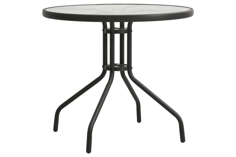Bistrobord antrasitt Ø80x71 cm stål - Antrasittgrå - Hagemøbler - Hagebord - Cafebord