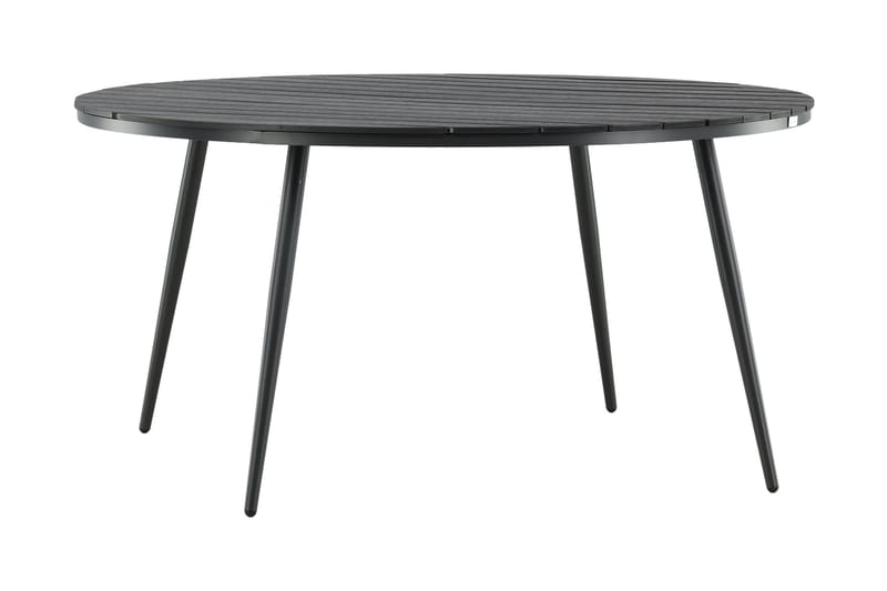 Break Spisebord 150 cm Rundt Svart - Venture Home - Hagemøbler - Hagebord - Spisebord