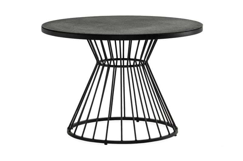 Cage Spisebord 110 cm Rund - Svart - Hagemøbler - Hagebord - Spisebord