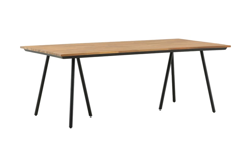 Chan Spisebord 200 cm Svart/Brun - Venture Home - Hagemøbler - Hagebord - Spisebord ute