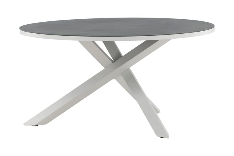 Copacabana Spisebord Rundt 140 cm Grå/Hvit - Venture Home - Hagemøbler - Hagebord - Spisebord ute