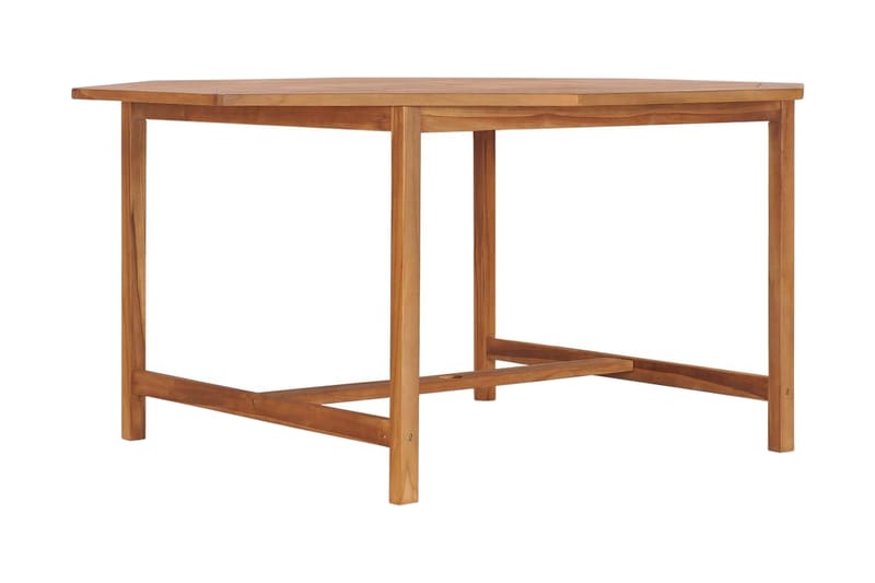 Hagebord 150x150x75 cm heltre teak - Brun - Hagemøbler - Hagebord - Spisebord ute