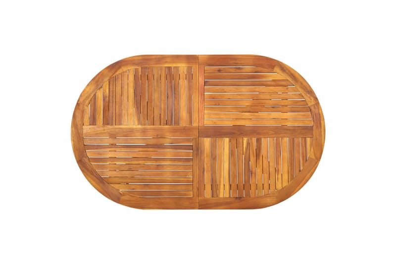 Hagebord 150x90x75 cm heltre akasie - Brun - Hagemøbler - Hagebord - Spisebord