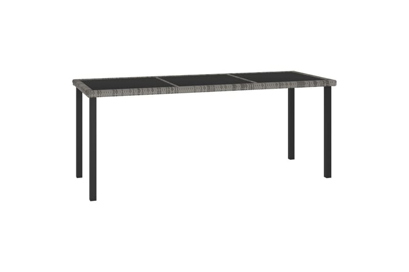 Hagebord grå 180x70x73 cm polyrotting - Grå - Hagemøbler - Hagebord - Spisebord