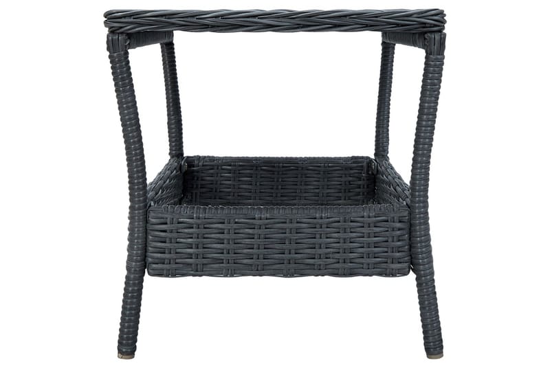 Hagebord mørkegrå 45x45x46,5 cm polyrotting - Grå - Hagemøbler - Hagebord - Spisebord