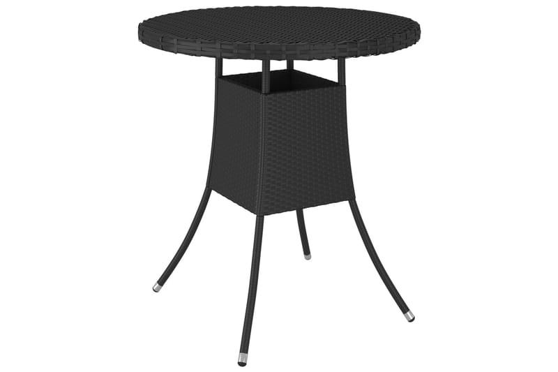 Hagebord svart 70x70x73 cm polyrotting - Svart - Hagemøbler - Hagebord - Spisebord