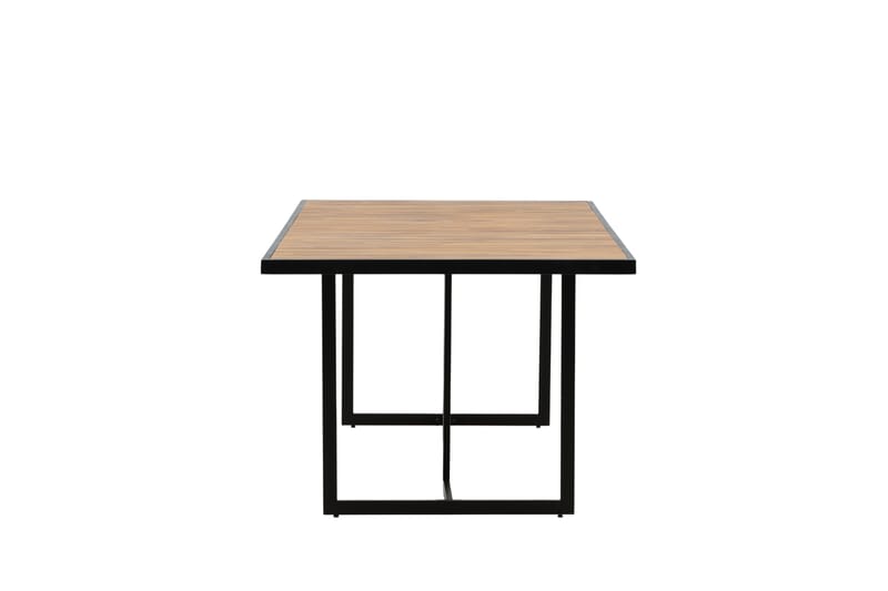 Khung Spisebord 200 cm Svart/Brun - Venture Home - Hagemøbler - Hagebord - Spisebord ute