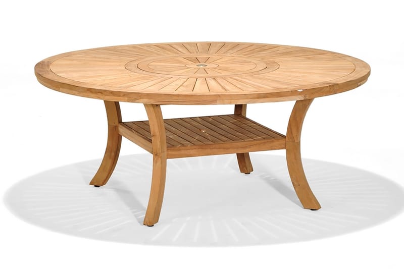 Komodo Spisebord Rundt 180 cm - Tre/Natur - Hagemøbler - Hagebord - Spisebord