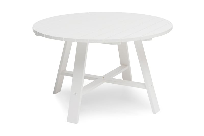Läckö Bord Ø120 cm - Hvit - Hagemøbler - Hagebord - Spisebord