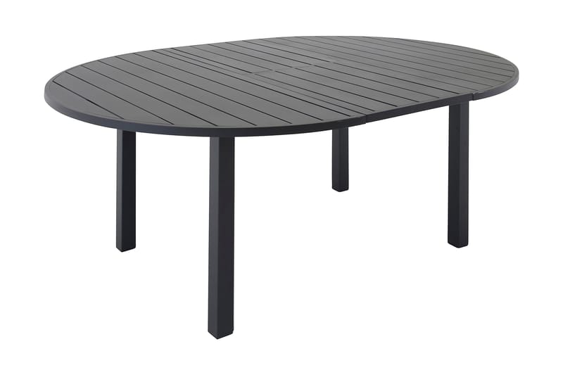 Marbella Spisebord Rundt 140 cm - Svart - Hagemøbler - Hagebord - Spisebord