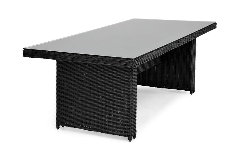 Marcus Spisebord 200x100 cm - Svart - Hagemøbler - Solbeskyttelse - Markiser